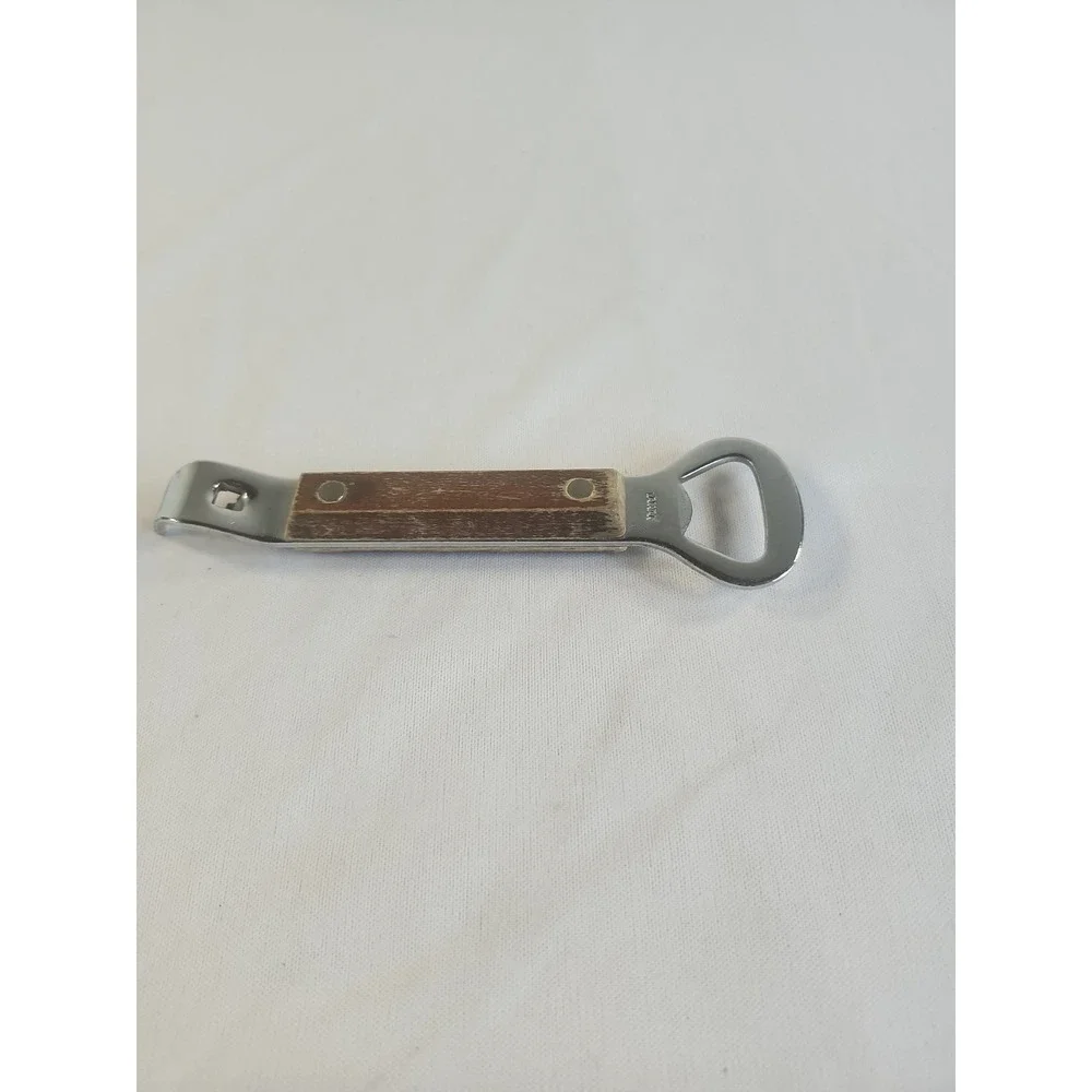 Vintage EKCO Can Piercer Wood Handle Church Key Camping Bottle Can Opener